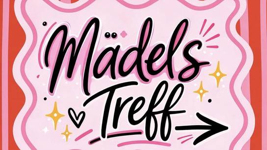 Schriftzug im Graffiti-Style zeigt das Wort: Mädelstreff