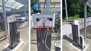 Neuer RadService-Punkt am Haupteingang